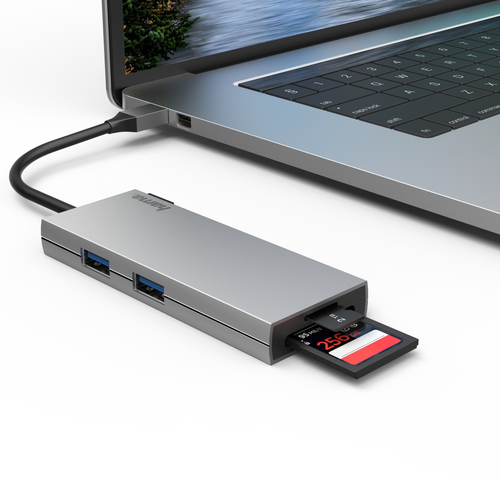 Hama USB-C Hub, Multiport, 6 Ports, 2 x USB-A LED Televizors