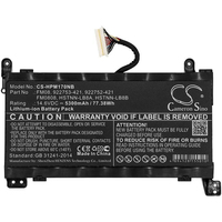 CoreParts Laptop Battery for HP 922752-421, 922753-421 77WH Li-ion 14.6V 5.3Ah with (12-pin) akumulators, baterija portatīvajiem datoriem