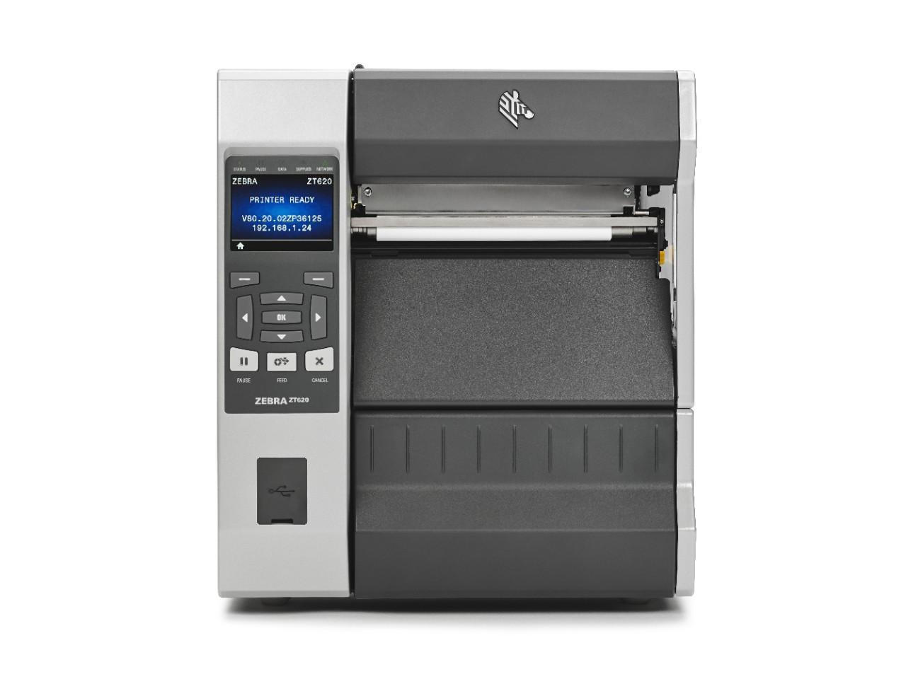 Zebra TT Printer ZT620, 6, 300 dpi, Euro and UK cord, Serial, uzlīmju printeris