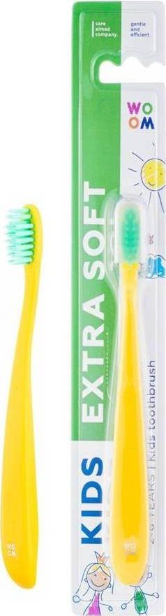 Woom Woom Kids Extra Soft Toothbrush bardzo delikatna szczoteczka do zebow dla dzieci 2-6 Years 4751033920310 (4751033920310) mutes higiēnai