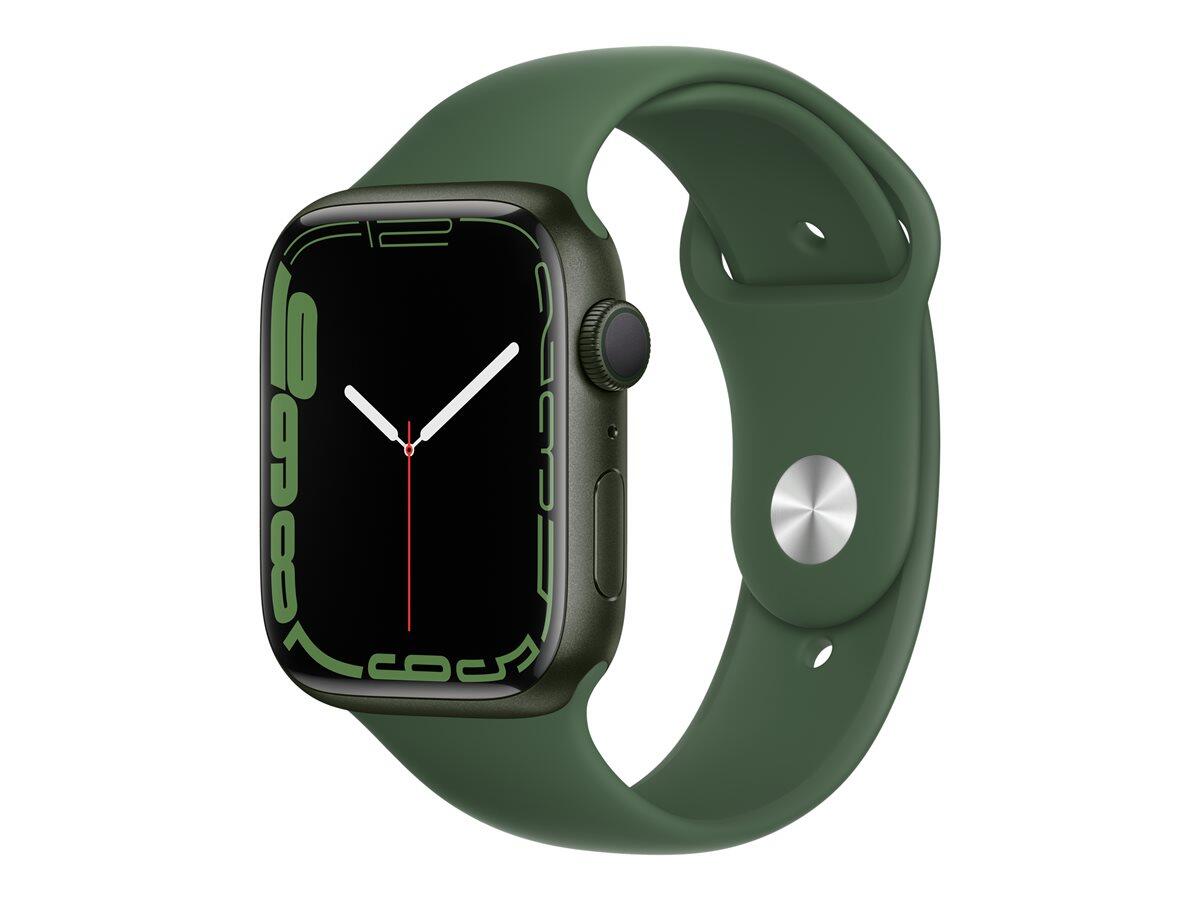Apple Watch 7 GPS + Cellular 45mm Sport Band, green/clover MKJR3 Viedais pulkstenis, smartwatch