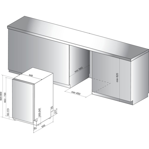 Whirlpool WSIP 4O33 PFE dishwasher Fully built-in 10 place settings Iebūvējamā Trauku mazgājamā mašīna