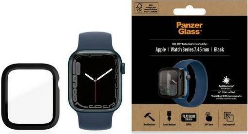 PANZERGLASS PanzerGlass Apple Watch Series 7, 45mm, Black