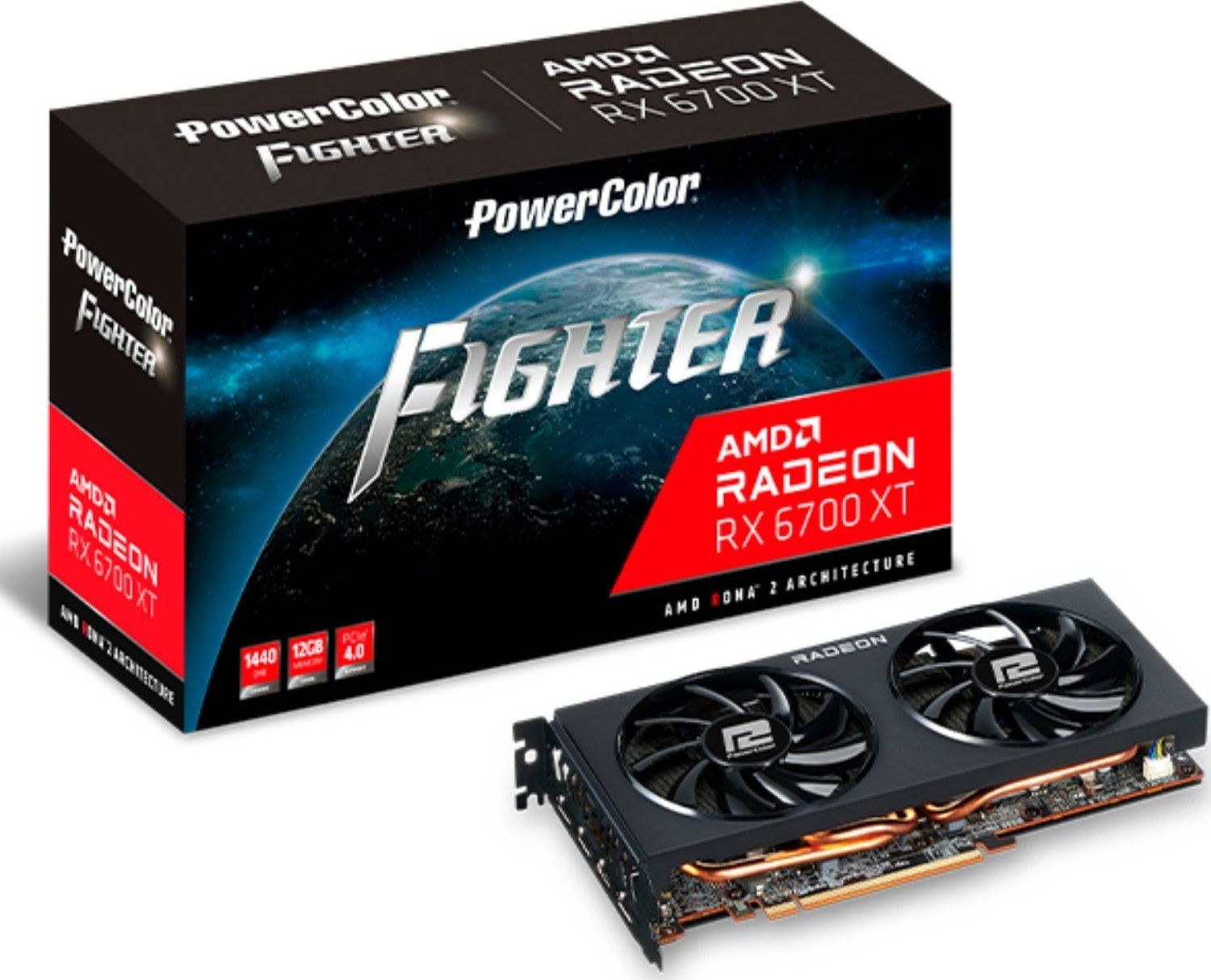 Powercolor Radeon RX6700XT Fighter   12GB GDDR6 HDMI 3xDP video karte