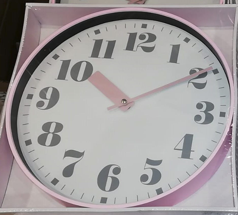 Pulkstenis sienas 4Living Bold 30cm 331618 Rozā Sienas pulkstenis