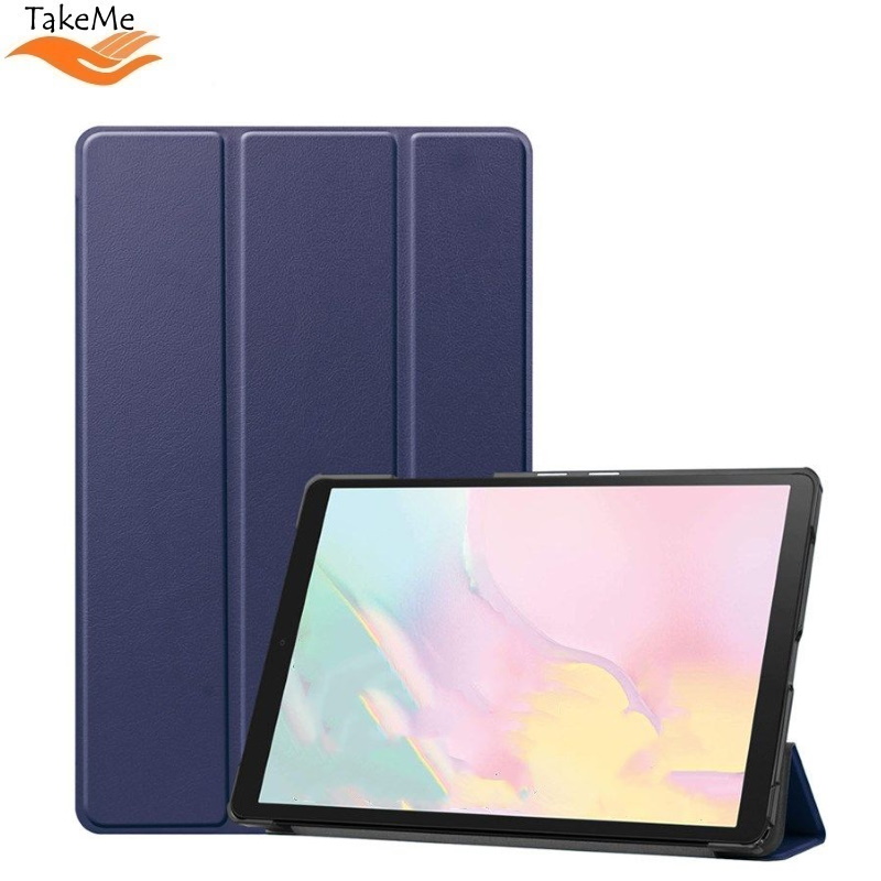 TakeMe Plāns Planšetdatora sāniski atverams maks priekš Samsung Galaxy Tab A7 Lite T220 / T225 8.7'' Zils planšetdatora soma