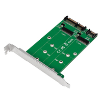 LogiLink adapter 2x SATA na 2x M.2 SATA SSD karte
