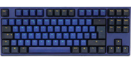 Ducky One 2 Horizon TKL keyboard USB German Black, Blue klaviatūra