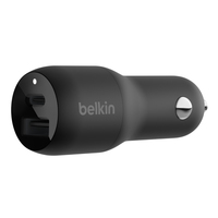 Belkin Dual Car Charger   37W PD 25W USB-C/12W USB-A   CCB004btBK