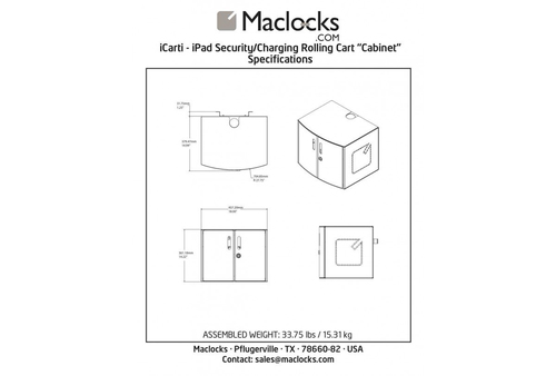 COMPULOCKS CARTIPAD 16DEV CHARGING CABINET SILVER EU iekārtas lādētājs