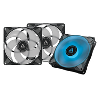 Case Acc Arctic P14 Fan 14cm PWM PST RGB Black 3pc aksesuārs datorkorpusiem