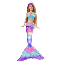 Barbie Dreamtopia Twinkle Lights Mermaid Doll HDJ36 bērnu rotaļlieta