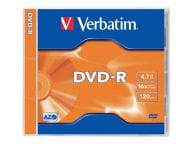 Verbatim DVD-R 4.7GB 16X AZO MATT SILVER jewel box - 43519 matricas