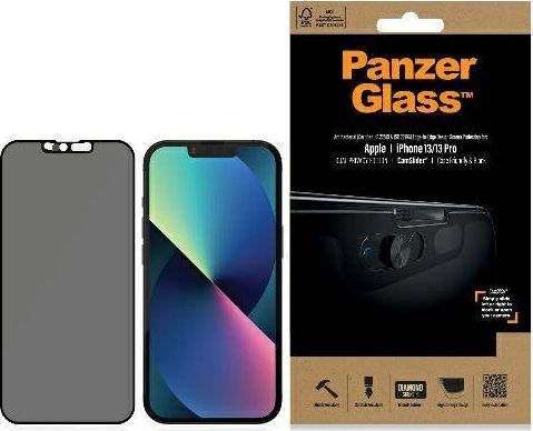 PanzerGlass Apple iPhone 13/13 Pro Case Friendly Camslider Privacy AB, Black aksesuārs mobilajiem telefoniem