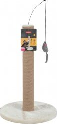 Zolux Cat scratching post with toy 63 cm - beige piederumi kaķiem