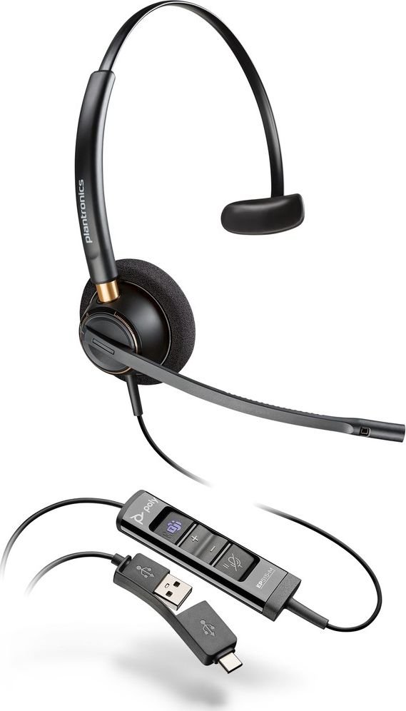 Poly EncorePro 515-M - Headset - On-Ear - kabelgebunden - USB-C, USB-A 17229175150 austiņas