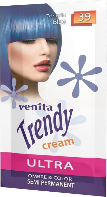 Venita Trendy Ultra krem do koloryzacji wlosow 39 Cosmic Blue 35ml 5902101519144 (5902101519144)