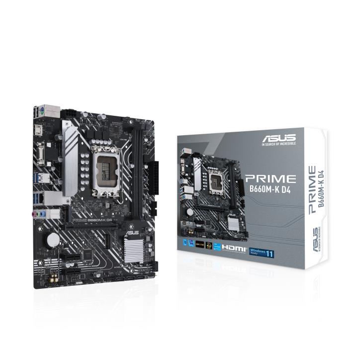 Mainboard|ASUS|Intel B660|LGA1700|MicroATX|Memory DDR4|Memory slots 2|2xPCI-Express 3.0 1x|1xPCI-Express 4.0 16x|2xM.2|1x15pin D-sub|1xHDMI| pamatplate, mātesplate