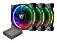 THERMALTAKE Riing Plus 12LED RGB 3er Set procesora dzesētājs, ventilators