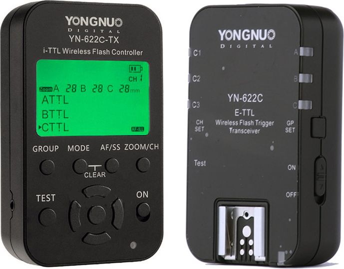 Yongnuo Zestaw Youngnuo YN-622C-KIT Sterownik Canon TTL 0000000830 (6947110919133) foto, video aksesuāri