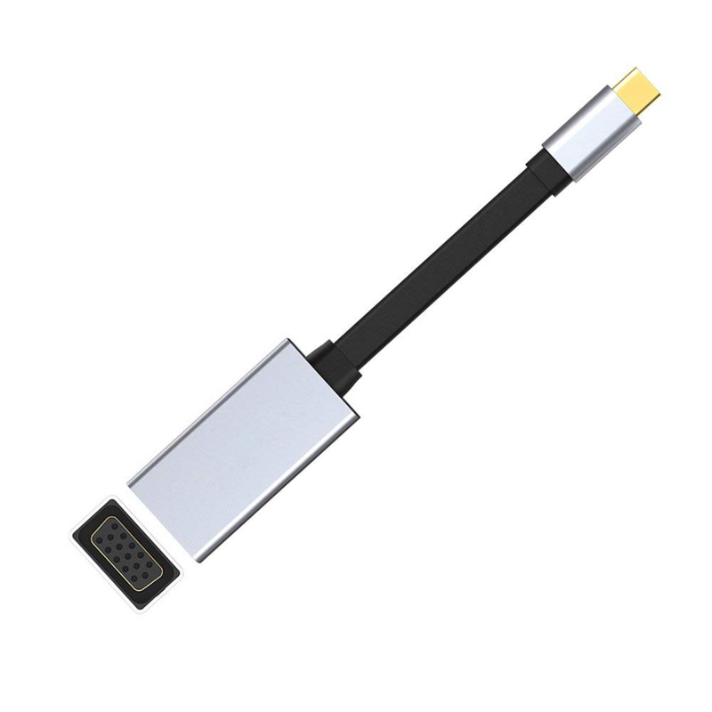 Platinet Multimedia Adapter Type-C  to VGA (1080P*60Hz) Adapteris Melns