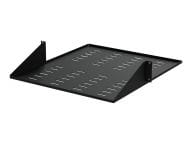 2U Vented 19" 2-Post Network Rack Cabinet Shelf, 20in Deep Center Mount Canti... datortīklu aksesuārs