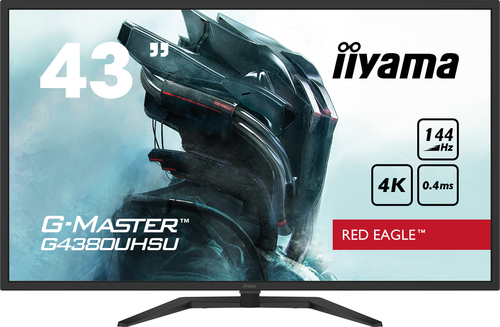 Iiyama G-MASTER G4380UHSU-B1 Gaming-Monitor 108cm (42,5 Zoll)(4K-UHD, VA-Panel, HDMI, DisplayPort, USB, 144Hz, FreeSync) monitors