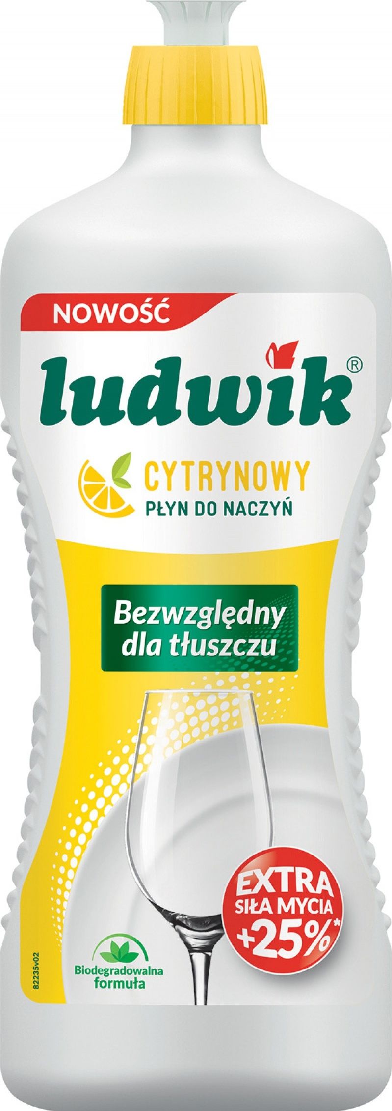 Ludwik Plyn do naczyn LUDWIK, cytryna, 900g HG-028867 (5900498028867) tīrīšanas līdzeklis