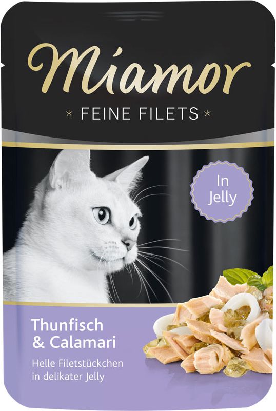 Miamor Miamor Feine Filets saszetka Tunczyk i kalmary - 100g 26802 (4000158740762) kaķu barība