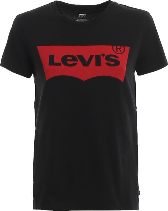 Levi`s Levi's The Perfect Large Batwing Tee 173690201 czarne XXS 173690201 (5400537037015)