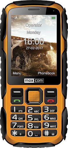 Telefon komorkowy Maxcom MM920 Dual SIM Czarno-zolty MAXCOMMM920ZOLTY Mobilais Telefons