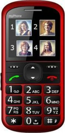 Telefon komorkowy myPhone Halo 2 Czarno-czerwony HALO 2 CZERWONY Mobilais Telefons