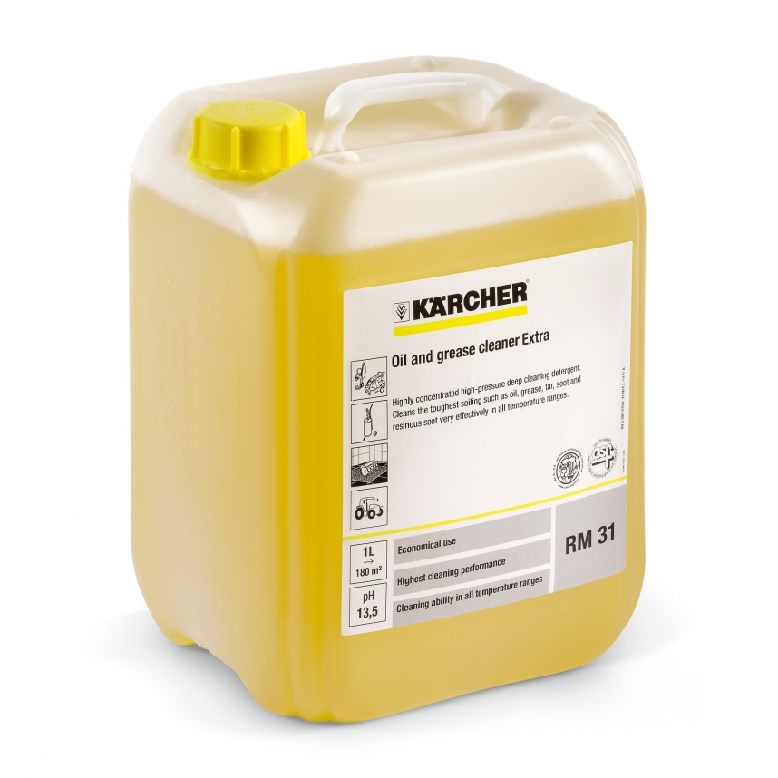 Karcher RM 31. Oil and grease cleaner HD / HDS 10 L 4039784196377 Effectively cleans stubborn dirt, e.g. oil, grease, soot and smoke resin a aksesuārs putekļsūcējam