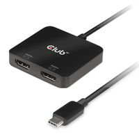 Club3D USB-Hub USB 3.2 Typ C > 2x HDMI 2.0 4K60Hz      St/Bu retail USB centrmezgli