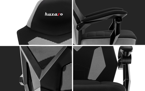 Huzaro Combat 3.0 Gaming armchair Mesh seat Black, Grey datorkrēsls, spēļukrēsls