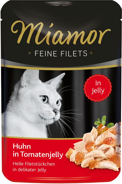 Miamor Miamor Feine Filets saszetka kurczak i pomidory - 100g 12023 (4000158740847) kaķu barība