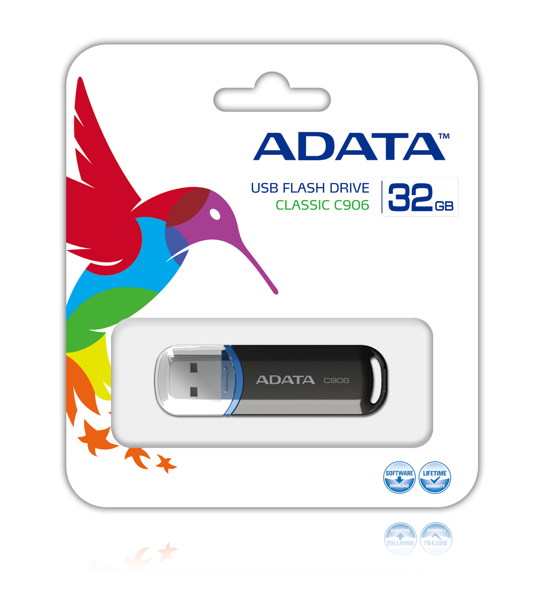 ADATA 32GB Classic C906 Black USB Flash atmiņa