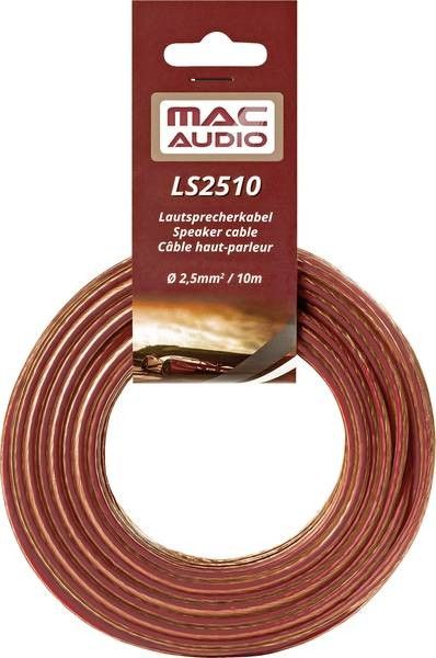 Speaker cable set for Car HiFi 2.5 mm2 10.00 m Mac AudioMAC LS 2510 auto audio aksesuārs