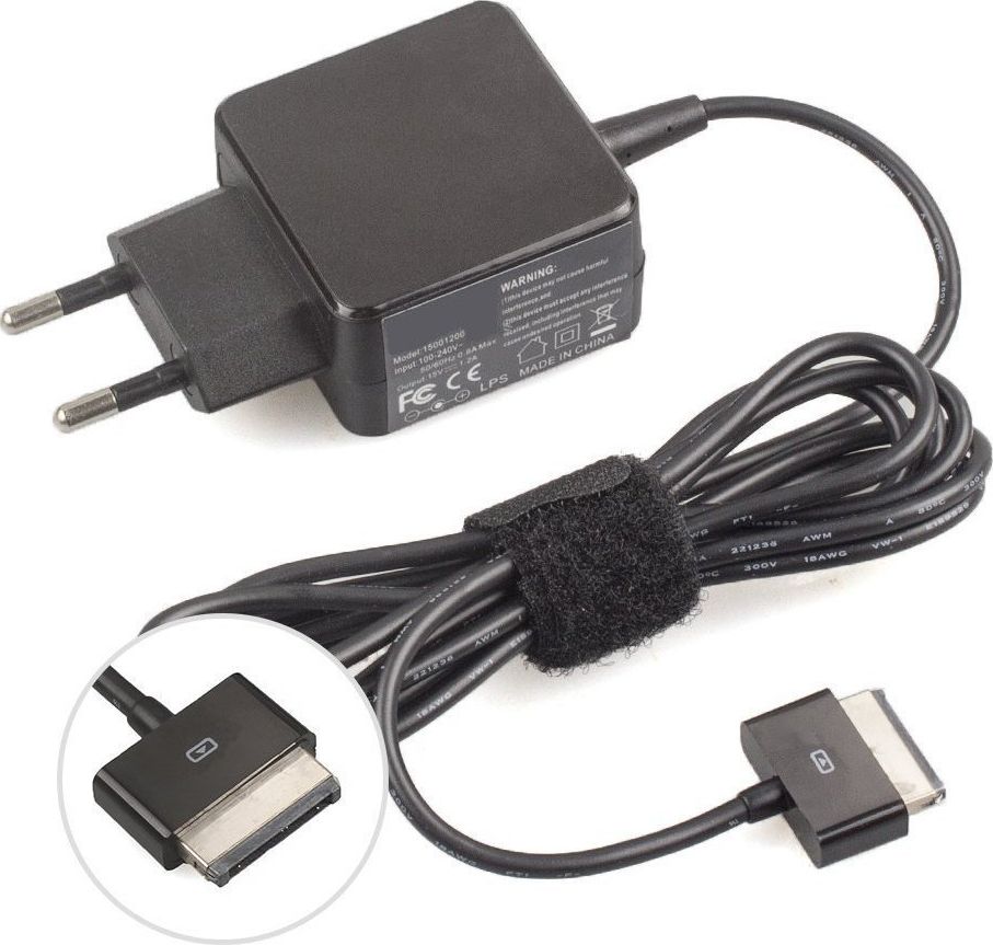 MicroSpareparts Mobile Ac Adapter Asus Tablet TF101 TF201 TF300T TF700 EU 90-XB2VOKPW00040Y portatīvo datoru lādētājs