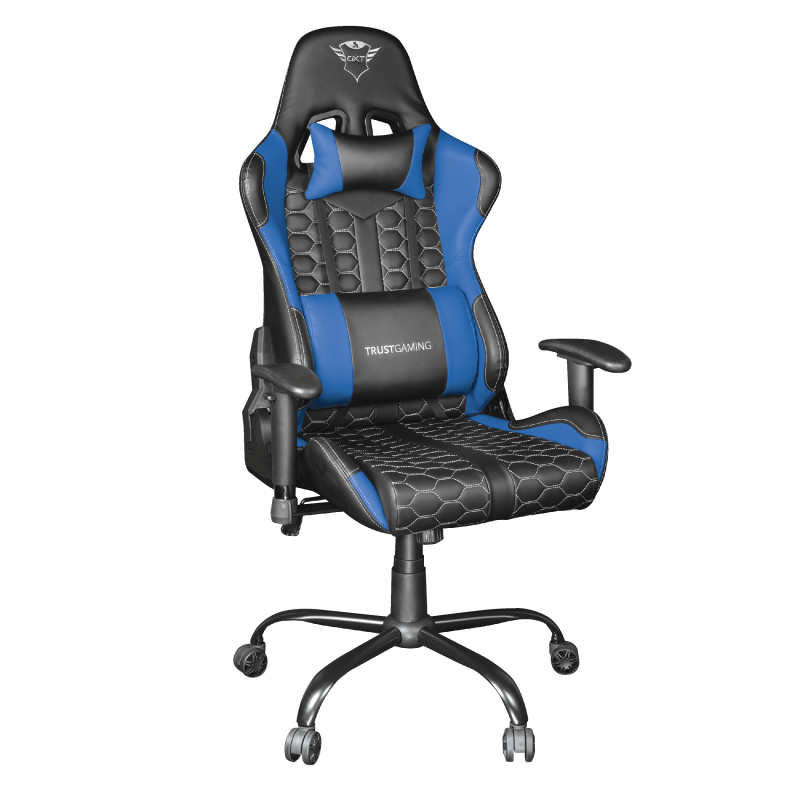 Trust GXT 708B Resto Universal gaming chair Black, Blue datorkrēsls, spēļukrēsls