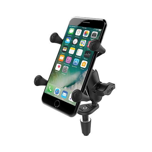 RAM Mounts X-Grip Phone Holder with Motorcycle Fork Stem Base Mobilo telefonu turētāji