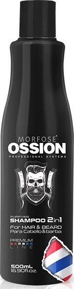 Morfose MORFOSE_Ossion Puryfing Shampoo 2in1 For Hair and Beard szampon 2w1 do wlosow i brody 500ml 8681701005512 (8681701005512) Matu šampūns