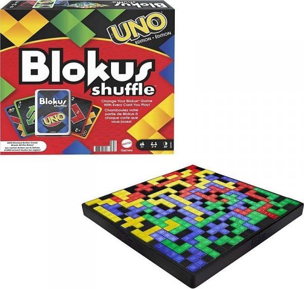 Mattel Blokus shuffle Uno edition galda spēle