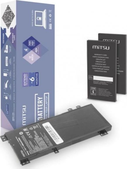 MITSU BATTERY BC/AS-Z450 (4000 mAh (30 Wh) 7.6V(7.4v) 2 cells Li-polymer) akumulators, baterija portatīvajiem datoriem