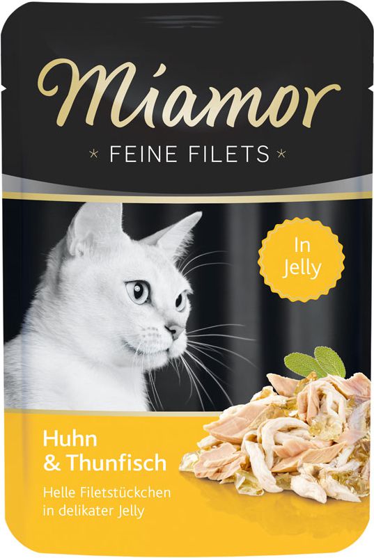Miamor Miamor Feine Filets saszetka kurczak i tunczyk - 100g 74074 (4000158740748) kaķu barība
