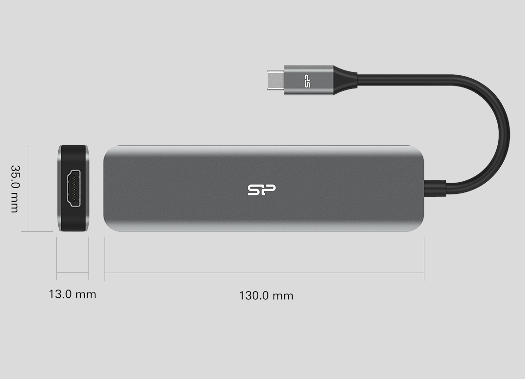 Silicon Power Boost SU20 - Dockingstation - USB-C 3.2 Gen 1 - HDMI4713436143321 dock stacijas HDD adapteri