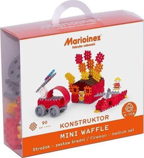 Marioinex Waffle mini - Fireman medium set konstruktors