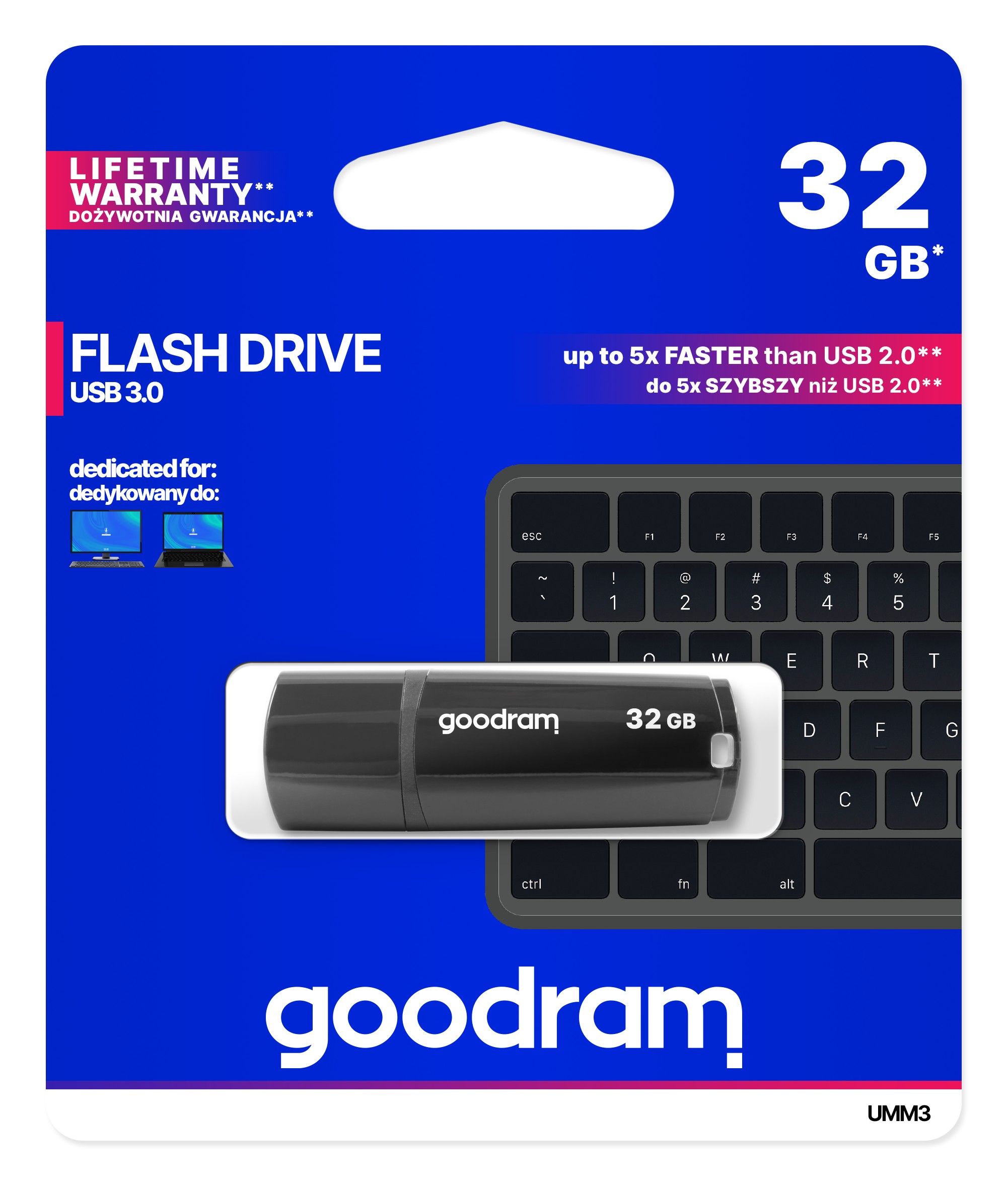 GOODRAM MIMIC 32GB USB 3.0 Black USB Flash atmiņa