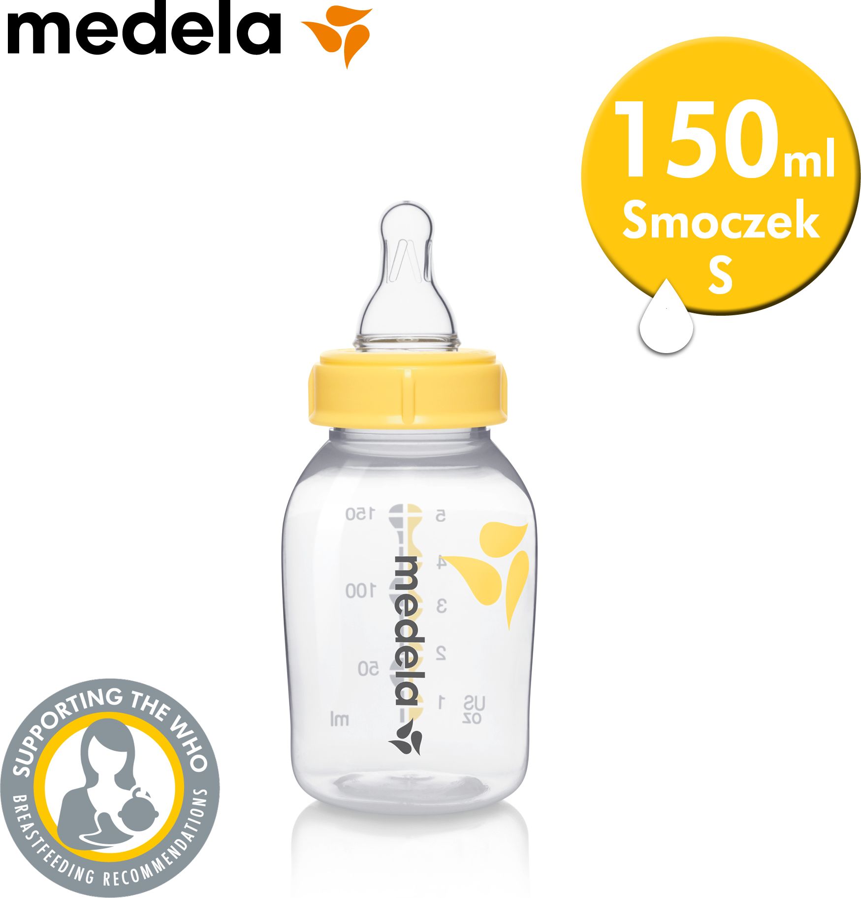 Medela Bottle with a nipple S 150ml bērnu barošanas pudelīte