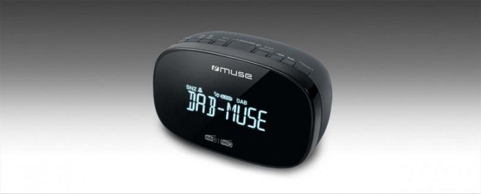 Muse DAB+/FM Dual Alarm Clock Radio M-150 CDB Alarm function, AUX in, Black radio, radiopulksteņi